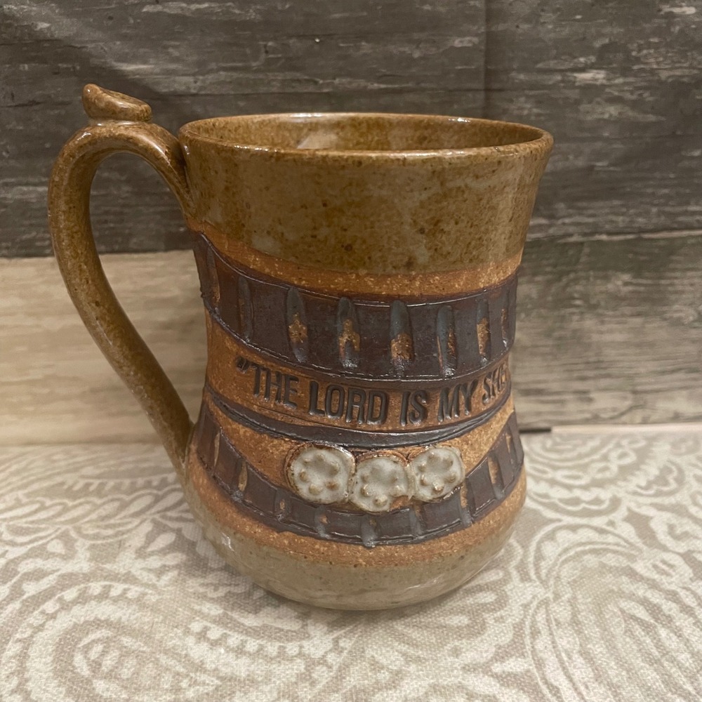 Ed Schrock Down to Earth Pottery Psalm 23 1 Mug The Lord Is My Shepherd Stonewar